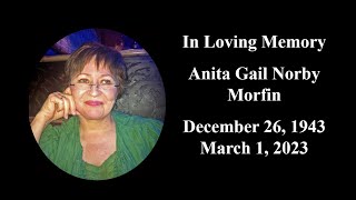 Memorial Service - Anita Gail Norby Morfin