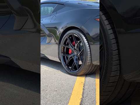 Vossen HF-5s on a C8 Corvette #automobile #upgrade #wheels