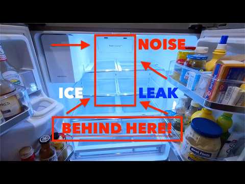How to Fix Samsung Refrigerator Noise and Leak! Evaporator Fan Replace! Tutorial #refrigeratorrepair