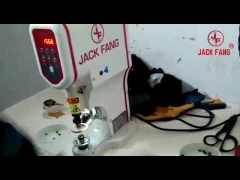 Manual jack fang servo snap button machine
