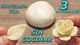 💕Look!!! FLEXIBLE DOUGH WITH ONLY 3 INGREDIENTS super economical / cold porcelain, clay