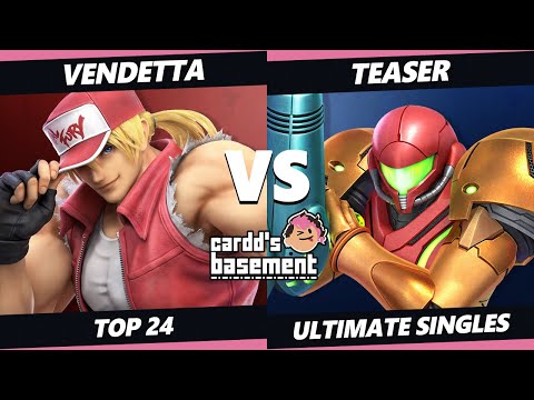 Cardd's Basement Top 24 - Vendetta (Ken, Terry) Vs. Teaser (Samus) SSBU Ultimate Tournament