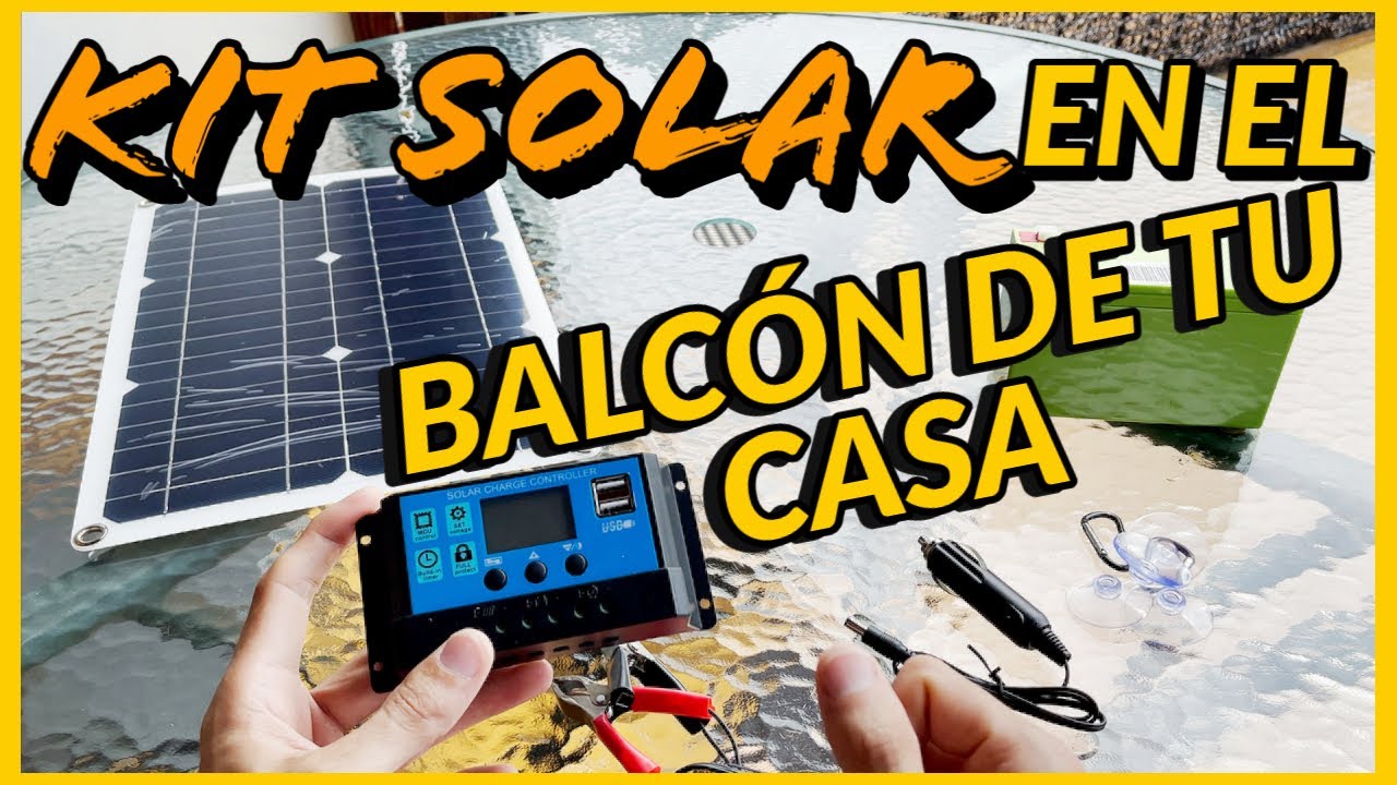 😍Kit Solar Barato para El Balcón de tu Casa | Mejor kit solar para Sitios Pequeños