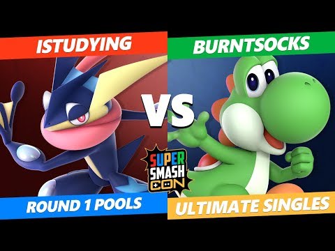 SSC 2019 SSBU -  iStudying (Greninja) VS  BurntSocks (Yoshi) Smash Ultimate Round 1 Pools
