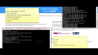 How to install Apache 2 httpd in CentOS6.5 and sample example with html file