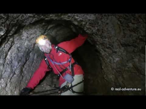 Lagazuoi-Mine WW1 - Klettersteig-Führung Relikte Dolomitenkrieg - Abenteuer Alpin 2011 (Folge 9.2)