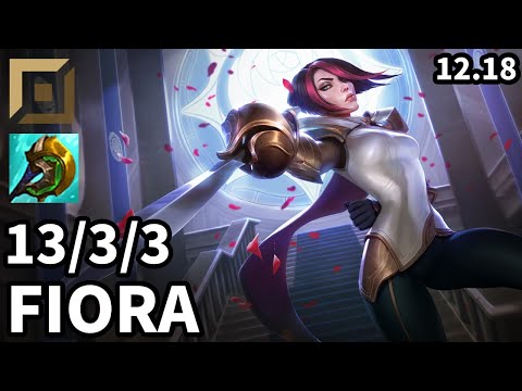 Fiora Top vs Rammus - Ranked Master - Patch KR 12.18
