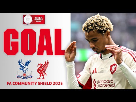 GOAL | Hugo Ekitiké | Crystal Palace 0-1 Liverpool | FA Community Shield 2025