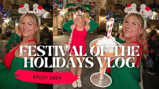 EPCOT'S FESTIVAL OF THE HOLIDAYS 2024 | I tried the world's best hot chocolate martini 🍸