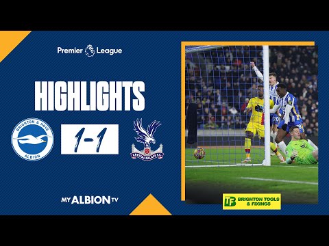 FC Brighton & Hove Albion 1-1 FC Crystal Palace Lo...