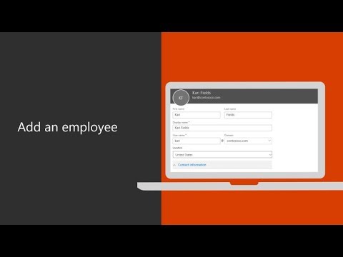 Add an employee with Office 365 for business