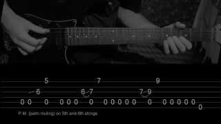 The Black Keys - I&#39;ll be your man - Guitar lesson / tutorial / cover with tablature