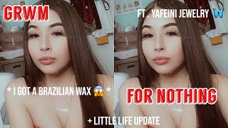 GRWM for NOTHING ft.YAFEINI JEWELRY 🦋+LIFE UPDATE*brazilian wax experience*|PREGNANT AT 15|TEEN MOM