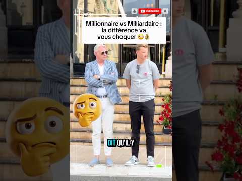 Millionnaire vs Milliardaire : la différence va vous choquer 😳💰 #youtubeshorts #Millionnaire