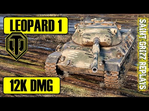 WoT Leopard 1 Gameplay ♦ RedHot 12k Dmg ♦ Medium Tank Review