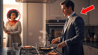 Black Single Mother Woke Up And Found The CEO Making BREAKFAST — What He Said Left Her FROZEN