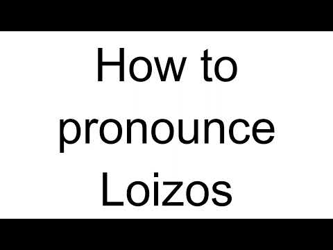 How to Pronounce Loizos (Greek)