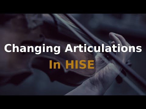 Changing articulations in HISE