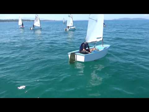 optimist light wind  roll tack
