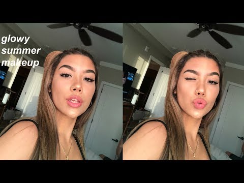 SIMPLE GLOWY SUMMER MAKEUP LOOK