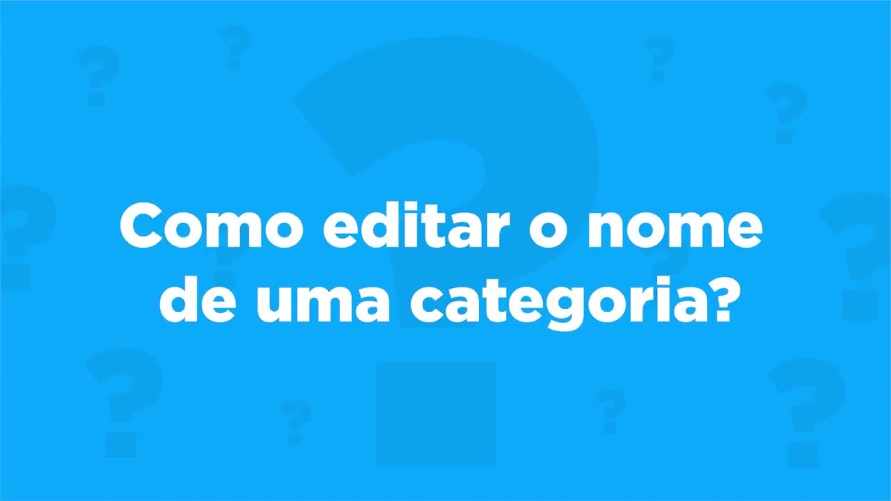 Editar nome de uma categoria | Anota AI