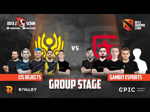 CIS Rejects vs Gambit Esports - Winline Dota 2 Champions League S7 - Group Stage - B03