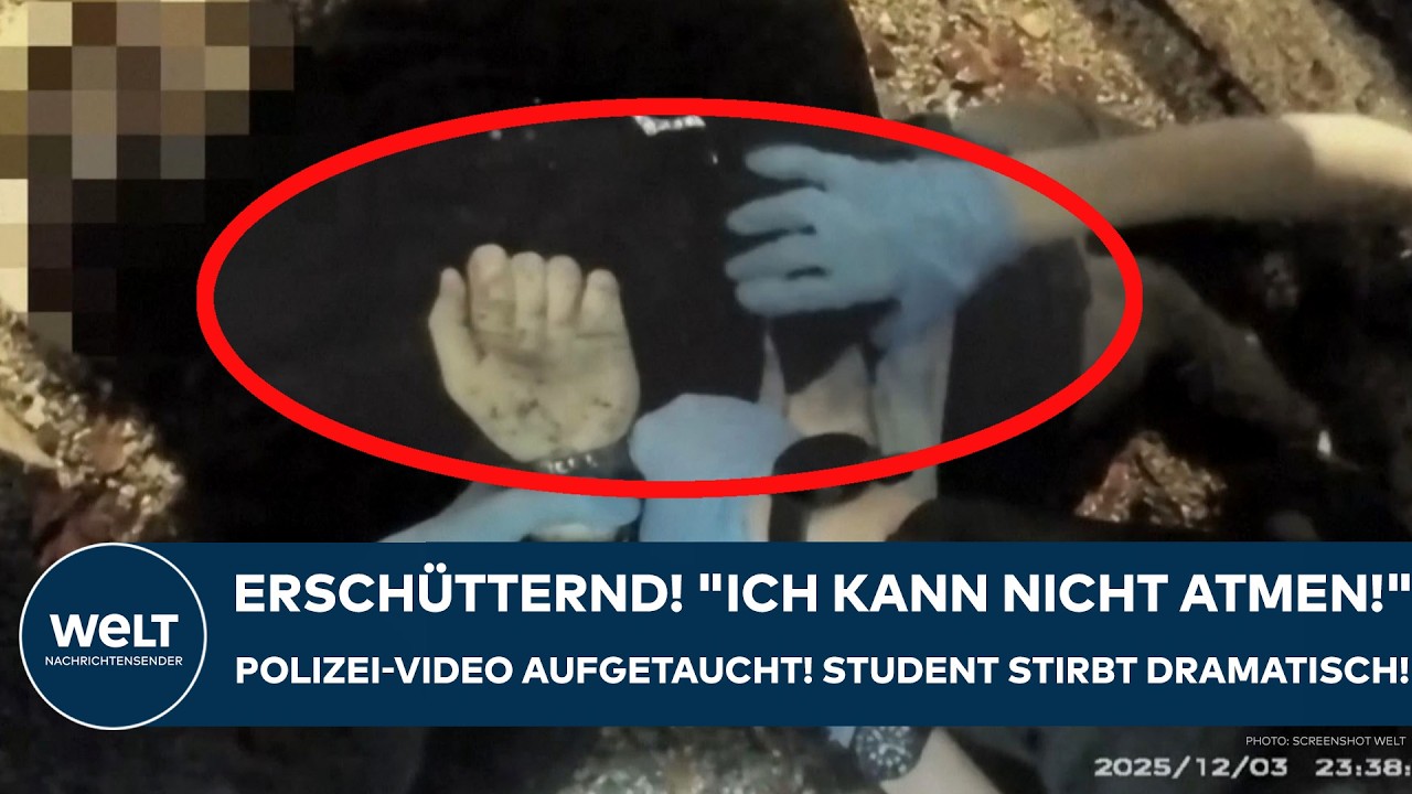 HENRY NOWAK: Erschütternd! "Kann nicht atmen!" Polizei-Video aufgetaucht! Student stirbt dramatisch!
