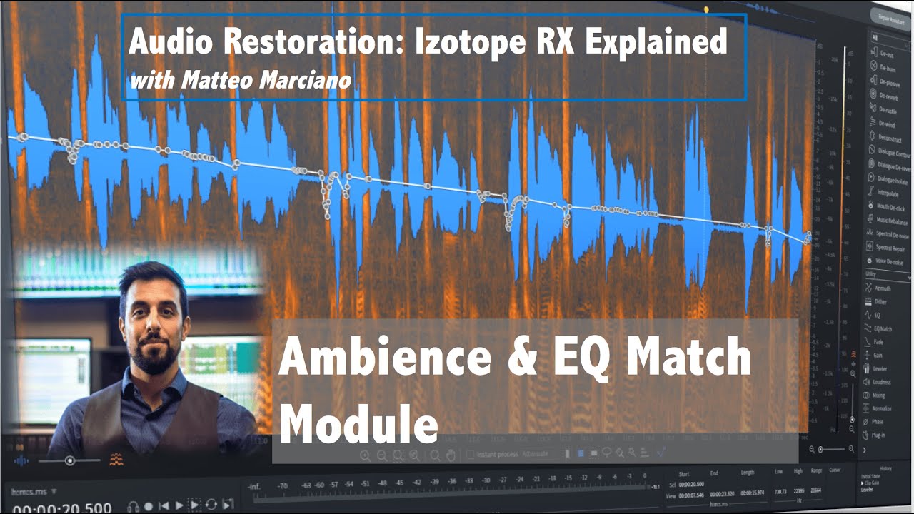 iZotope RX — Part 11: Ambience Match & EQ Match
