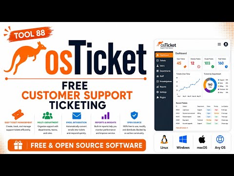Tool 88 Osticket Free Customer Support Ticketing Free Open Source Software Uplatz