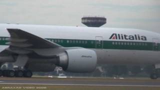 preview picture of video 'Alitalia 777-243/ER [EI-DBL] - Landing at Richmond - 13 July 2008 - Abraxas Video'