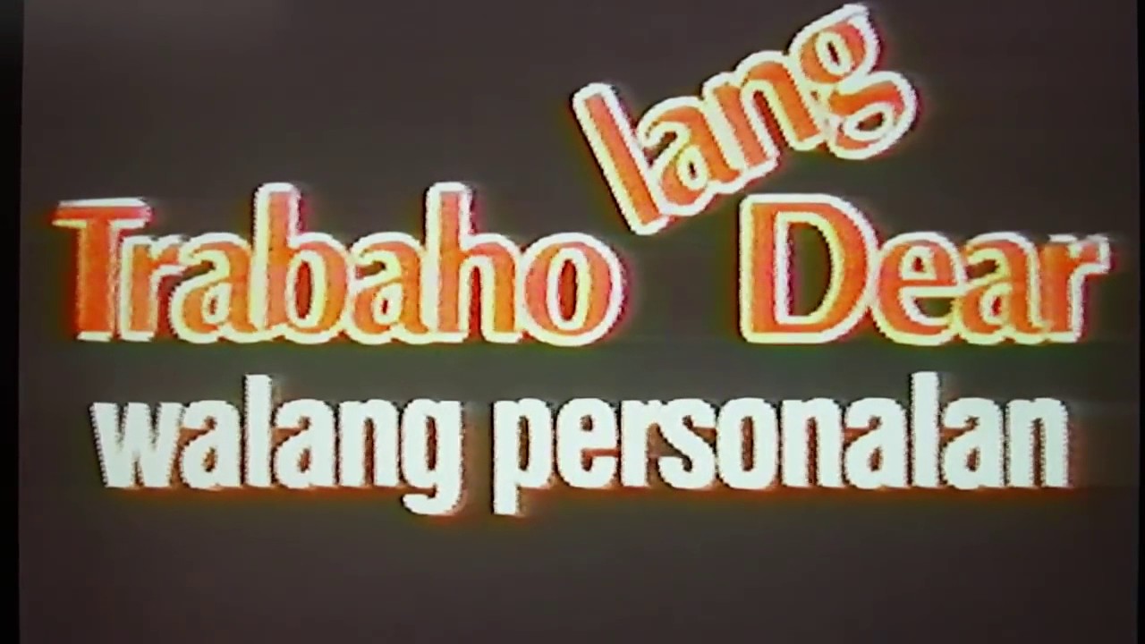Trabaho lang dear, walang personalan Trailer Thumbnail