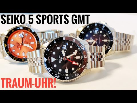 Seiko 5 Sports GMT SSK001K1 SSK003K1 SSK005K1 5KX Style Review deutsch
