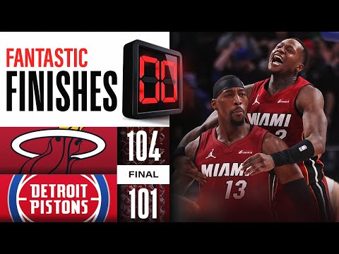 Final 5:43 WILD ENDING Heat vs Pistons 🚨 | March 17, 2024