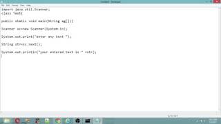 Download the video "how to take input from keyboard using scanner class"