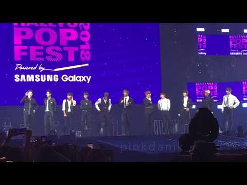 [4K]180907 WANNA ONE (워너원) MENT - HALLYUPOPFEST IN SINGAPORE 2018 DAY 1 [FANCAM]
