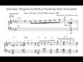 Hank Jones "Things Are So Pretty In The Spring" Piano Transcription (from "Urbanity")