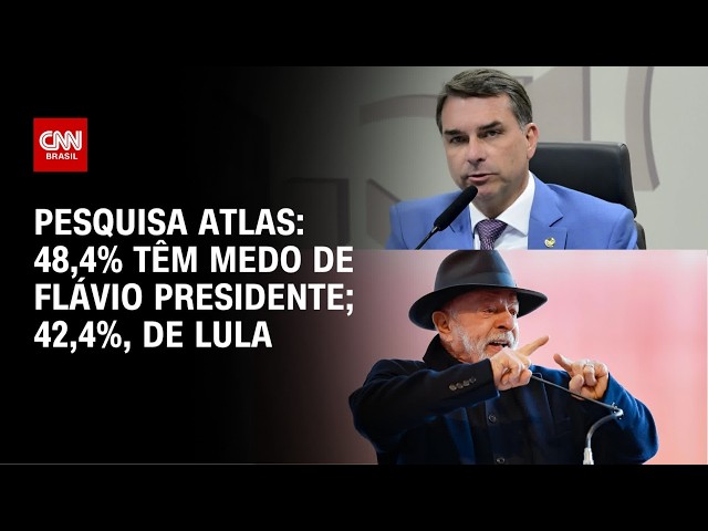 48,4% se preocupam com Flávio presidente e 42,4% temem reeleição de Lula; veja pesquisa | BASTIDORES