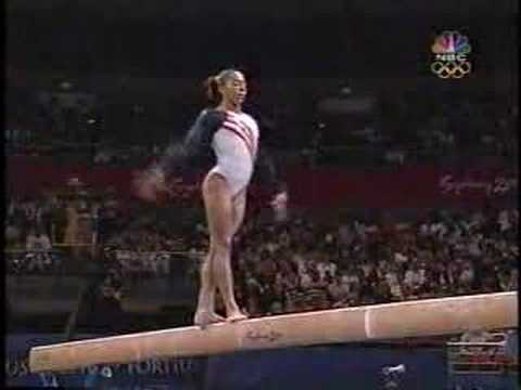 Tasha Schwikert - 2000 Olympics Team Finals - Balance Beam