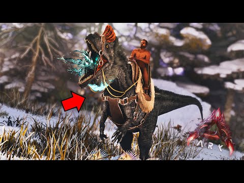 How To Tame The New CRYOLOPHOSAURUS And What It Does In Ark Lost Colony!
