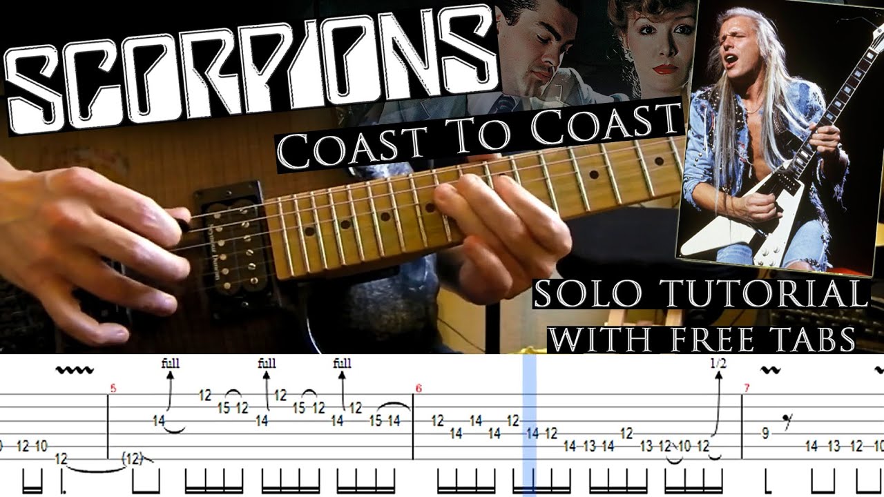 Scorpions - Coast To Coast guitar solo lesson