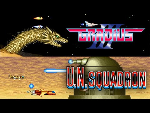 Gradius III / U.N. Squadron [SNES]