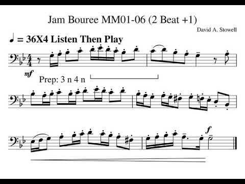 Jam Bouree MM01cd 02a Listen Then Play Tempo 36
