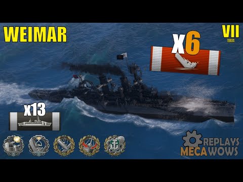 RANKED Weimar 6 Kills & 201k Damage | World of Warships Gameplay