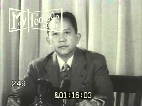 1949 President Carlos P. Romulo of United Nations Speaks on Atomic Bomb