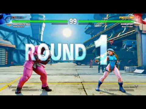 Street Fighter V - Balrog vs Cammy 8th Apr 2017