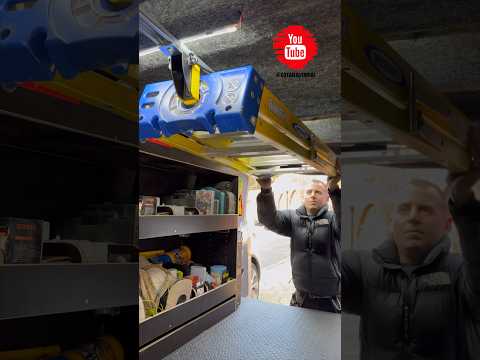 The JET RACK: Van Steps Storage Hack #sparkylife #electrician #van #hacks #viral