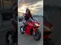 Cute Lady Rider on her SuperSport 950S Pt. 2 🔥🔥🔥#shorts #mostviewedonyoutube #ducatisupersport