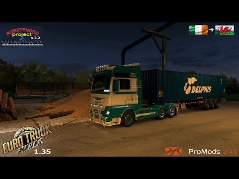 ETS2 1.35 I My Trucking Diary - Episode #167 I Limerick to Holyhead I Promods 2.41, RoEx 2.2
