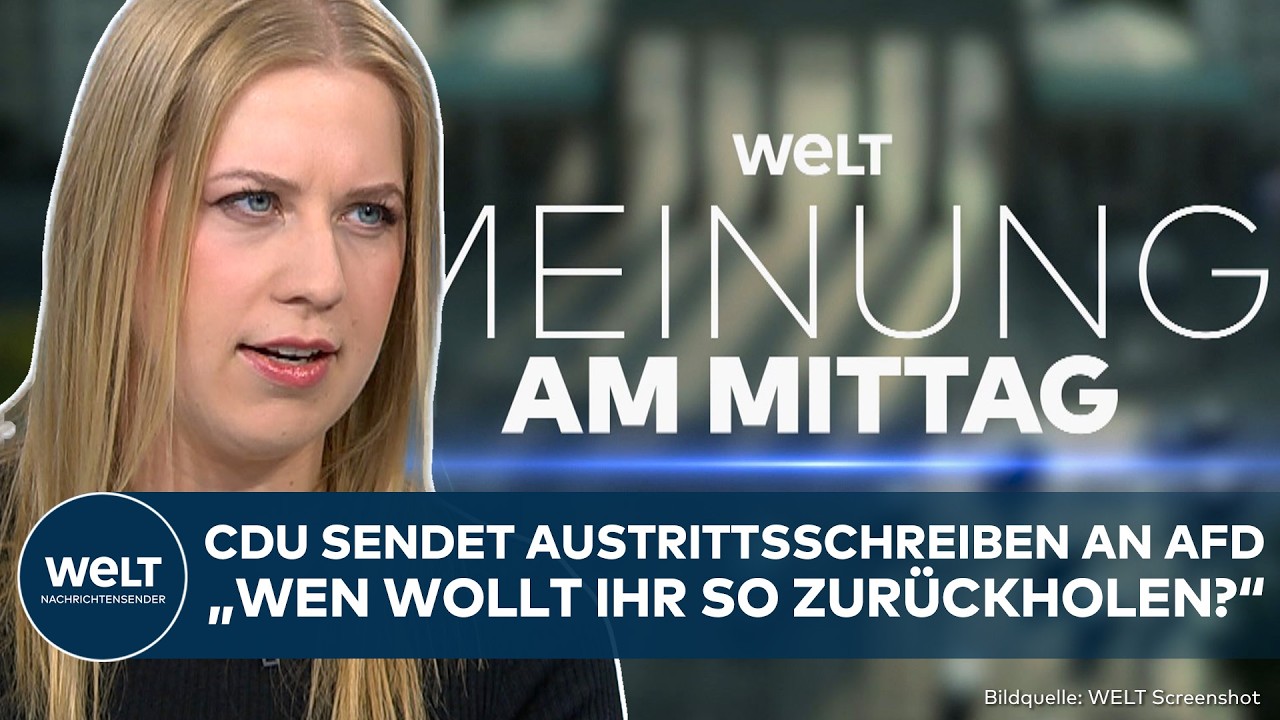 MEINE MEINUNG: CDU verschickt Austritt-Schreiben an AfD! Knallharte Abrechnung an Aktion