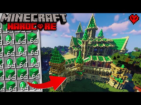 Gamer Jatin - I Build World Biggest Emerald Castle in Minecraft Hardcore (Hindi)